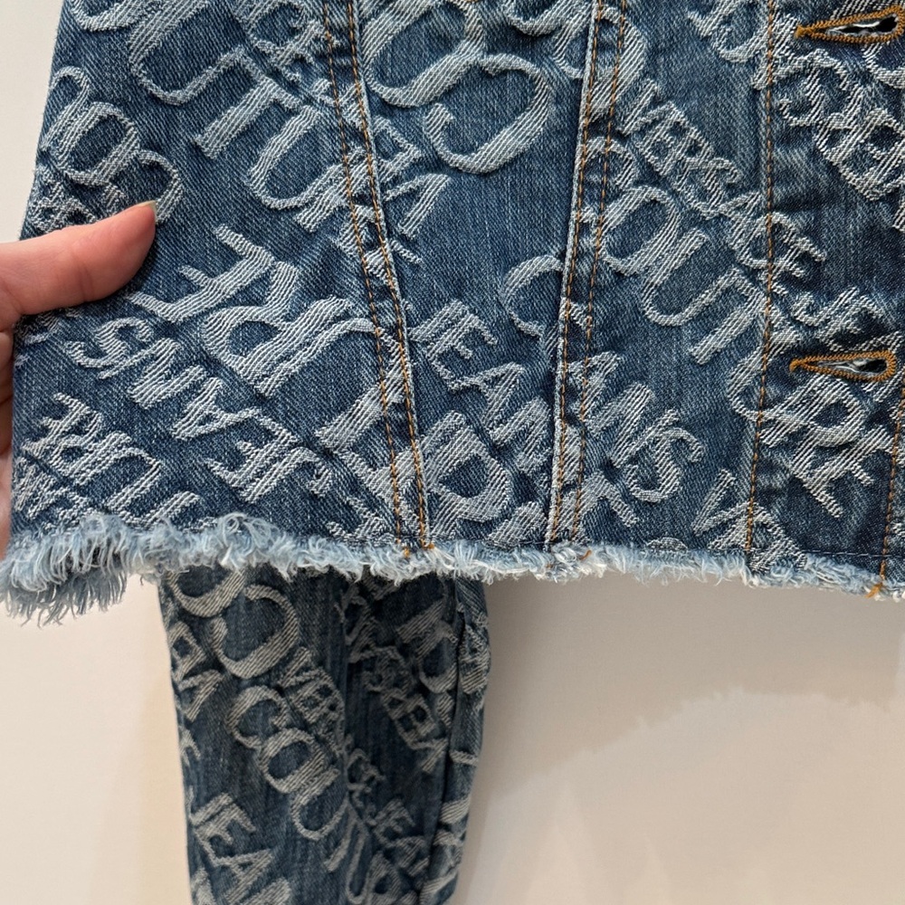 Versace Jeans Collection Patterned Denim Jacket - image 8